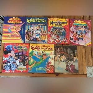Lot 4 70s Walt Disney’s World On Ice /Ice Capades/ vintage rare cheap discount